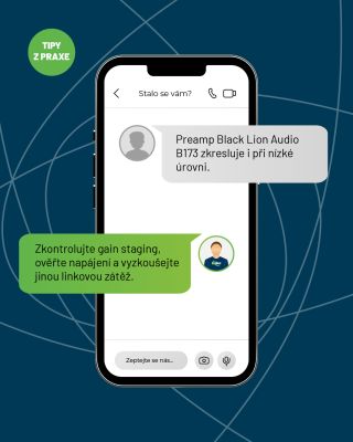 💡 Zkreslení u nízké úrovně signálu? Prověřte napájení i zátěž. ––– 👉 Série TIPY Z PRAXE Reálné situace, skutečné problémy...